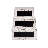 TableCraft Rustic Distressed White Wood Crates with Chalkboard Panels, Set of 3