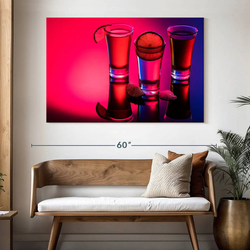 Yarlin Tequila Shots Reflection, 34" H x 51" W