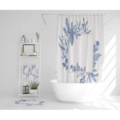 Rayshawn Polyester Shower Curtain Set