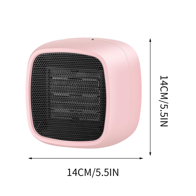 Winter Portable Space Heater High-efficiency Quick-heat Office Convenient Heater, Pink
