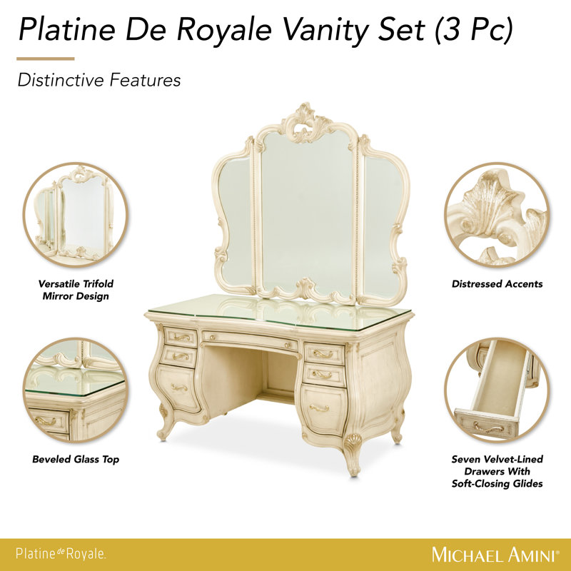 Platine de Royale 3 Piece Vanity