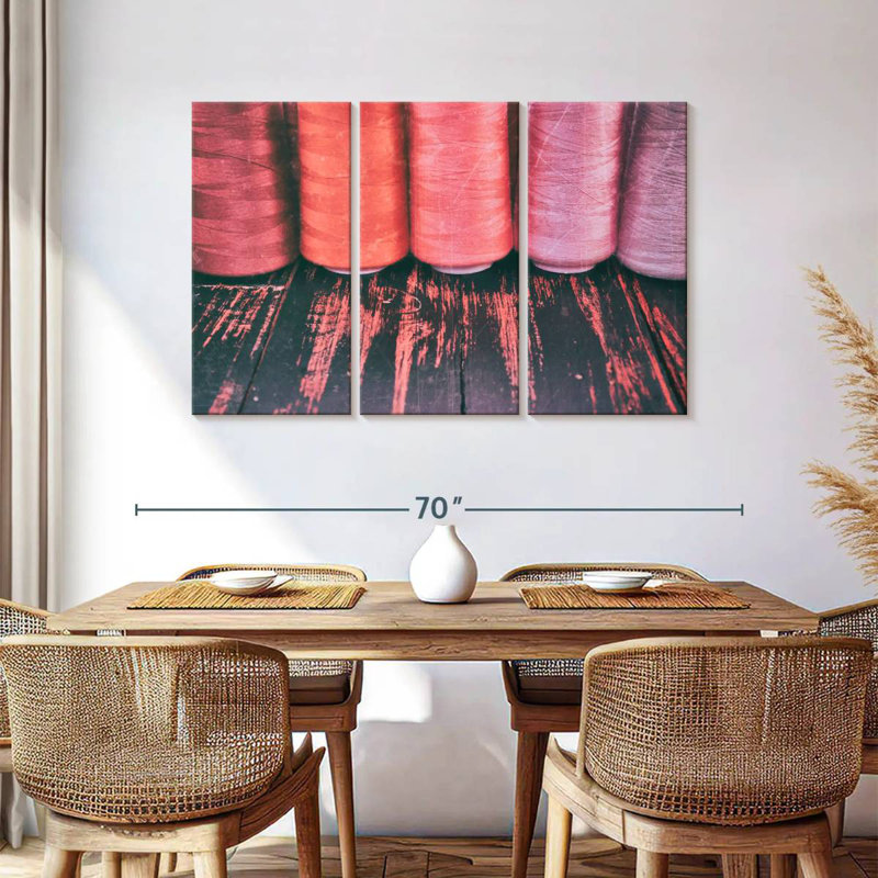 Red Threads For Sewing, 36" H x 57" W