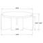 Table basse ronde en bois massif
