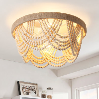 Annadell 20'' Farmhouse Boho Caged Ceiling Fan with Light Kit