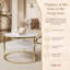 CIRI SLIM Round Coffee Table with Shelf