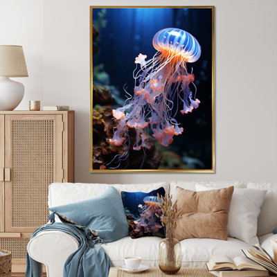 «Jellyfish Luminescent Beauty II - Jellyfish», reproduction sur toile