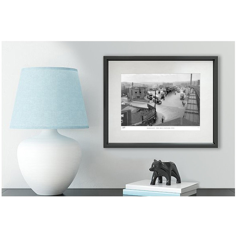 Barnsley, The Bus Station 1955 - Single Picture Frame Print, 45cm H x 60cm W x 2.3cm D