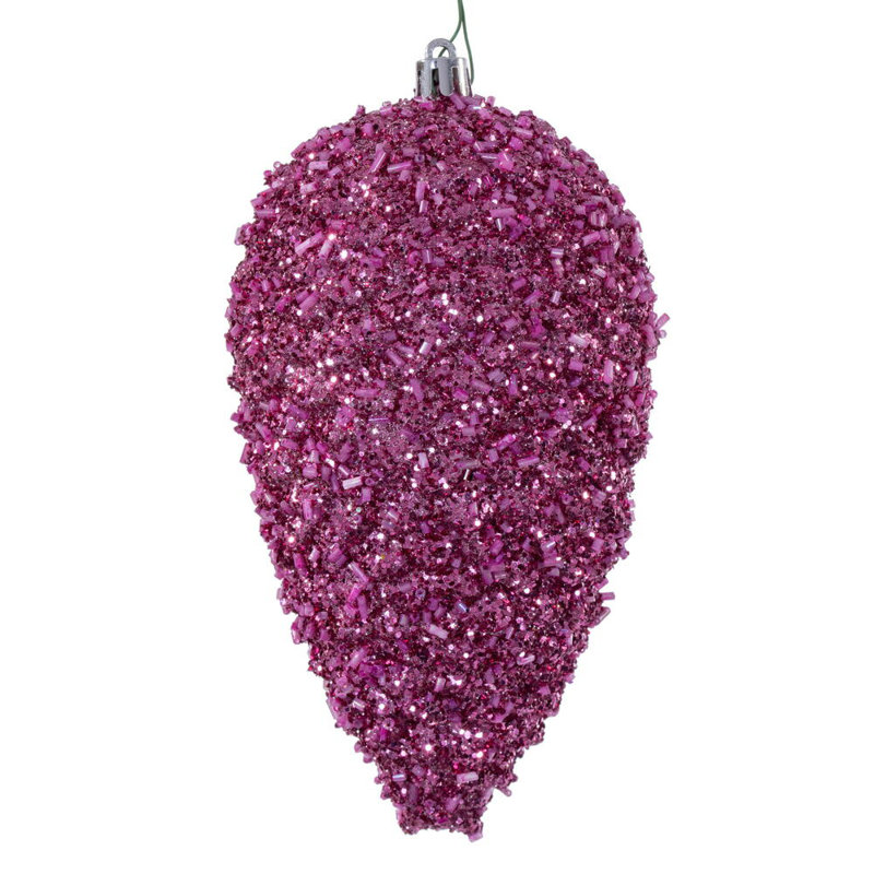 Pomme de pin 7 po., Rose vif