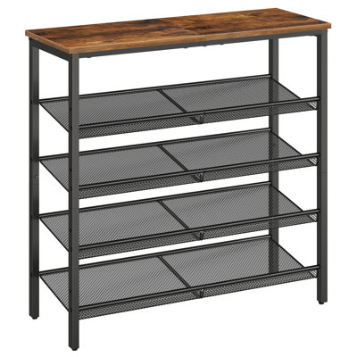 16 Pair Stackable Shoe Rack