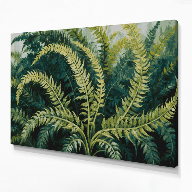 Art mural sur toile Botanical Adiantum, H 8 po x l 10 po