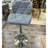 Swivel Upholstered Adjustable Height Counter Stool with Metal Frame