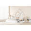 Grand lit plateforme en bois avec garde-corps et 2 tiroirs-1151012632