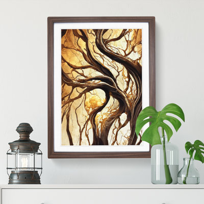 Abstract Autumn Tree No.3 - Framed Print