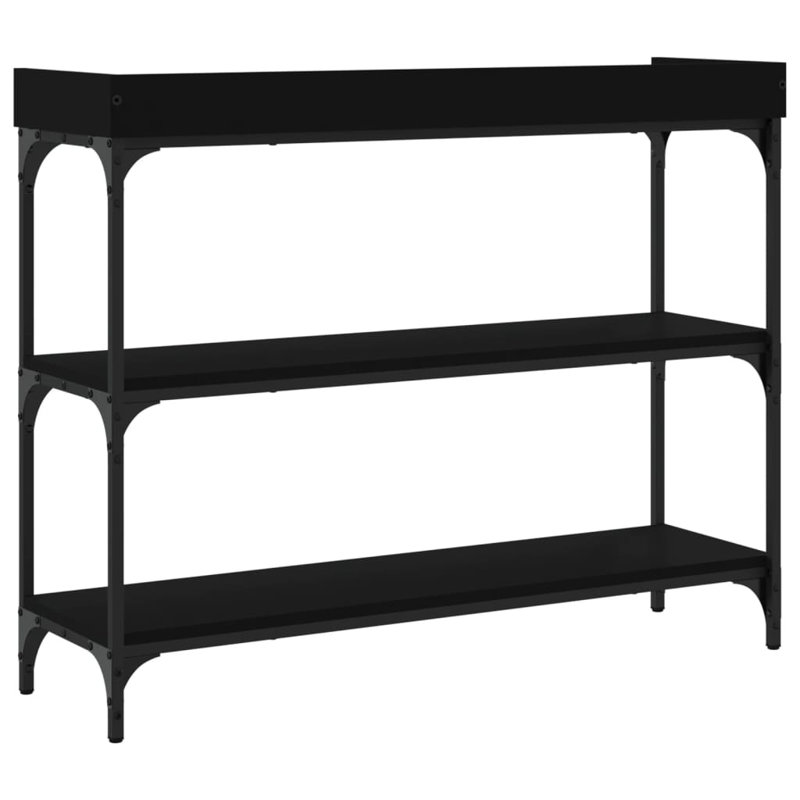 Warvan Console Table, Black, 31.50" H x 39.40" W x 11.80" D 