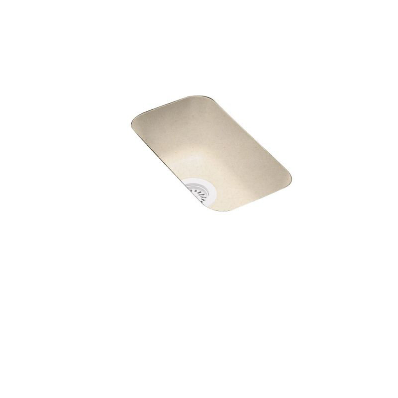 Undermount Single Bowl Solid Surface Kitchen Sink, Tahiti Sand