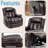 Courtois Faux Leather Recliner with Heat and Massage, Lift Function, Dual Motors, and USB Ports.-98804806