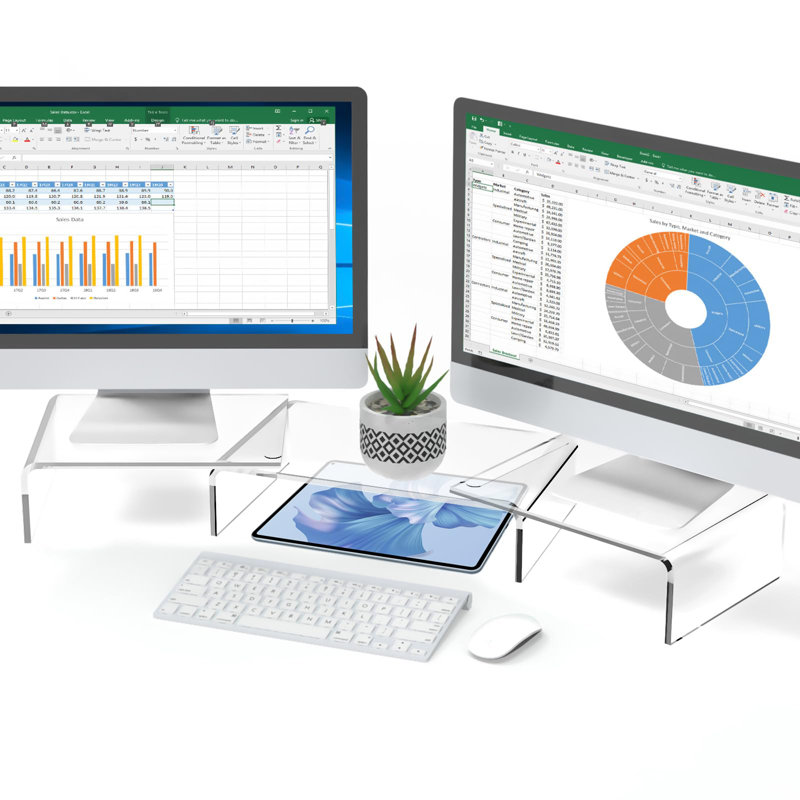 Oumaima Acrylic Monitor Stand