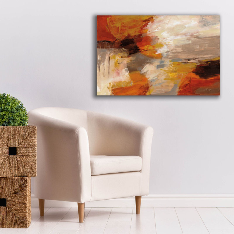 Toile épique Graffiti «Falling Leaves» par Silvia Vassileva, 40 po x 26 po