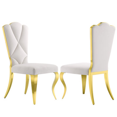 Marcas 19.3'' H Tufted Velvet Upholstered Side Chair