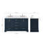 Ensemble de meuble-lavabo double 60,25 po avec plateau en quartz Abshire-138338168-94668846