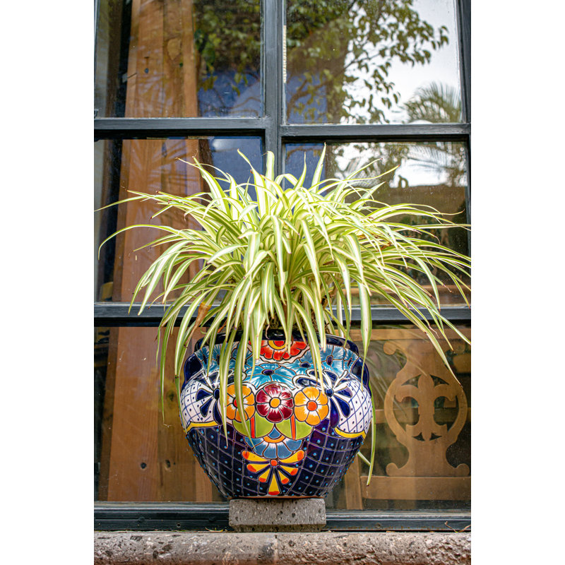 Pot à fleurs en céramique Talavera H 12 po Talavera
