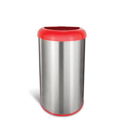 Nine Stars 13.2 Gallon Stainless Steel Open Top Trash Can