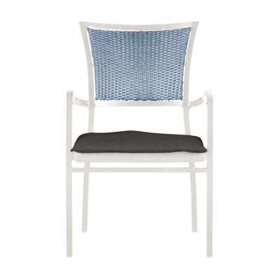 Fauteuil Aire - Craie et chambray