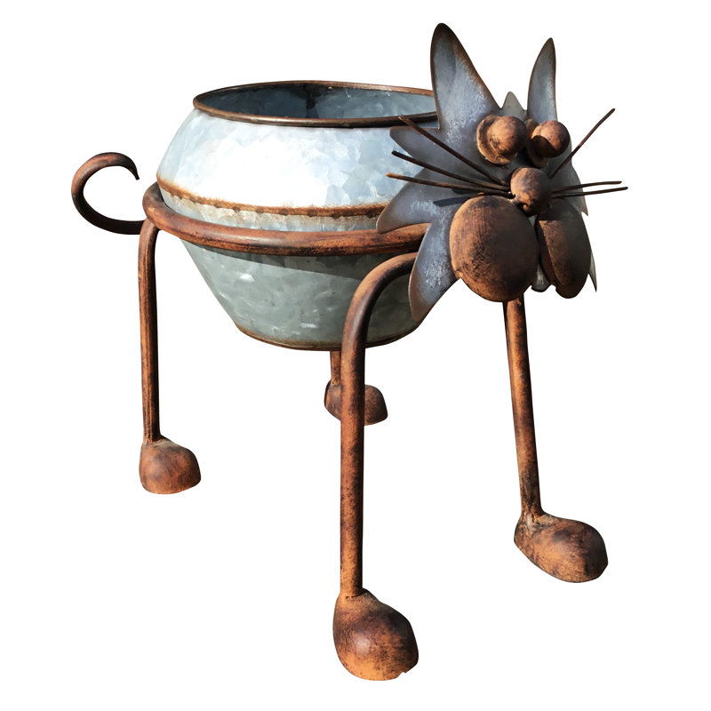 Brookins Metal Statue Planter