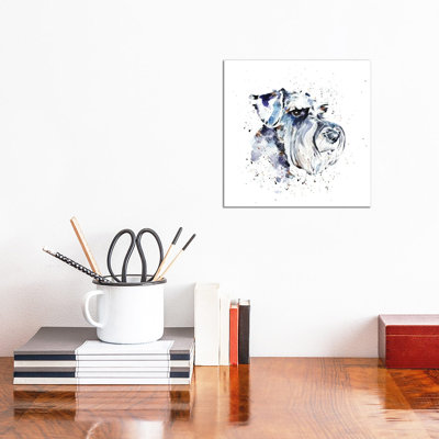 Schnauzer II 1 Piece Wrapped Canvas Painting