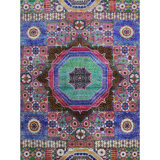Hand Woven Silk and Wool Oriental Area Rug