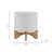Modern Ceramic Planter with Wooden Stand - Stylish Textured Design, Contemporary Home Decor Accent, Durable Stoneware Construction, Sleek and Minimalist Look for Indoor Spaces-190157498