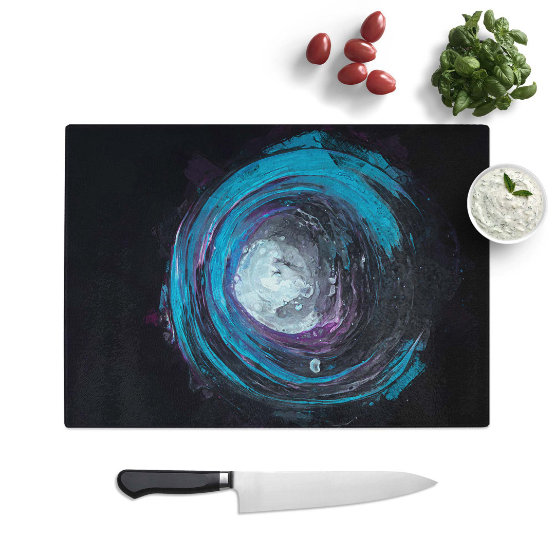 Tempered Glass World of You in Abstract Chopping Board