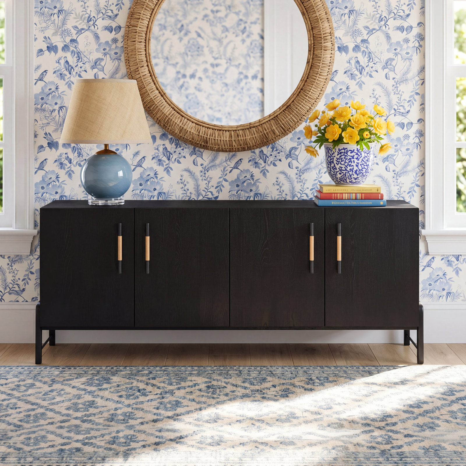 Karsten Oak Sideboard, Ebony Oak