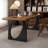 Nut-brown Rectangular Solid Wood writing desk-118232096