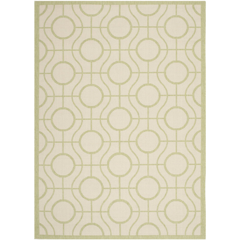 Tapis intérieur / extérieur beige Arneshia, Rectangle 5 pi 3 po x 7 pi 7 po