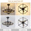 Ventilateurs de plafond de style campagnard moderne 23/32 po avec lumières et télécommande-656195664