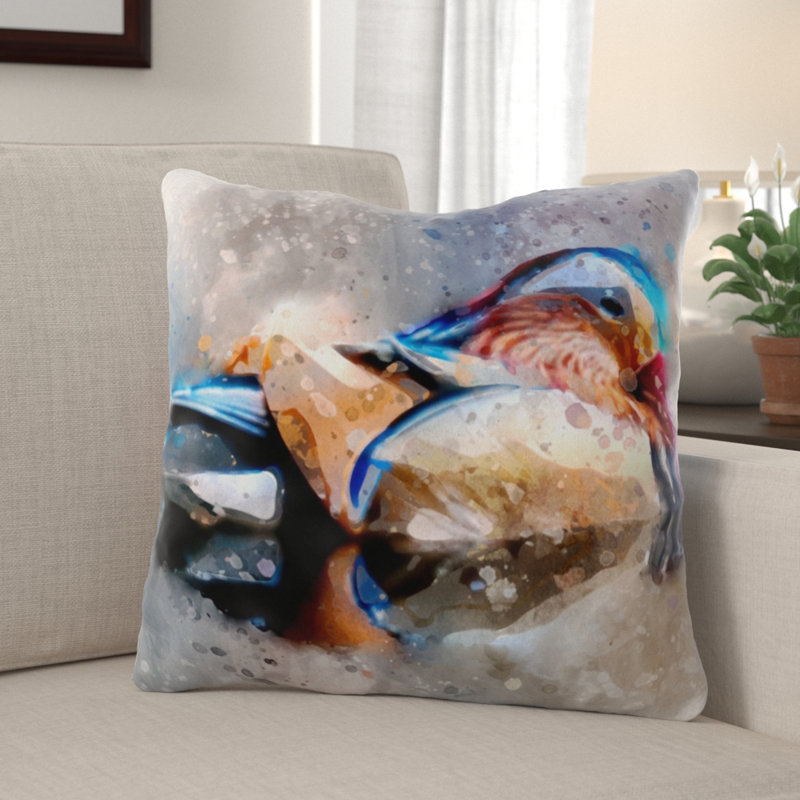 Coussin canard Trinidad, Microsuède, Intérieur