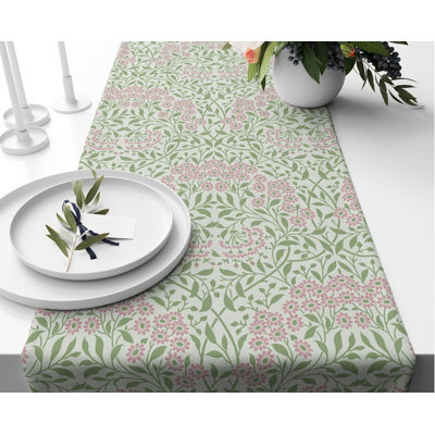 Michaelmas Daisy Pink - William Morris Table Runner