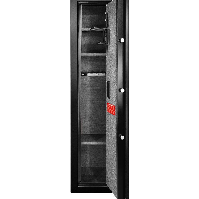 Steel Biometric Safe - 5.51 Cubic Ft, Silent And Secure Ft Tall Ammo Bunker Keeps Protected