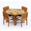 Wave Outdoor 5 - Piece Teak Dining Set