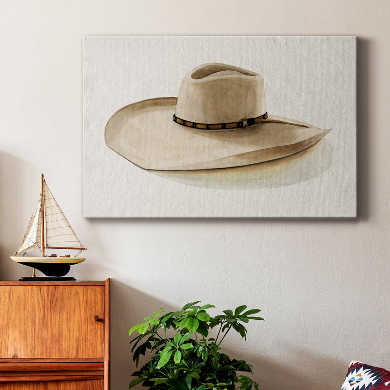 Cowboy Hat I - impression sur toile tendue, H 18 po x l 12 po x P 1 po