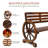 41" Wooden Wheel Bench Outdoor-1642404092