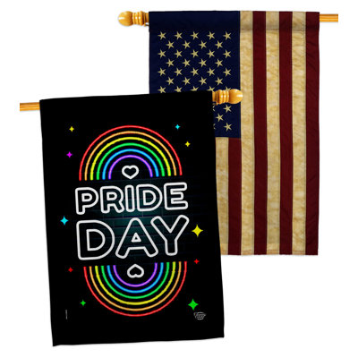 Drapeau de maison à 2 côtés en polyester 40 po x 28 po
