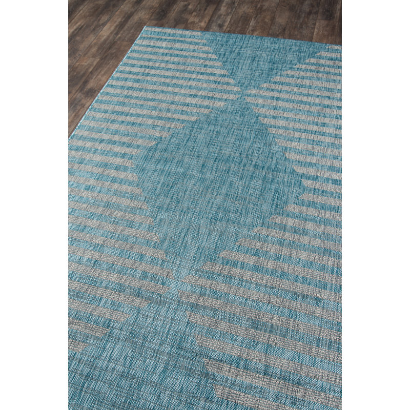 Momeni Villa Monaco Geometric Indoor / Outdoor Rug, Rectangle 2' x 3'