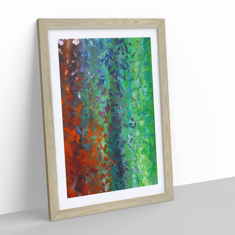 Without Proof Abstract - Wall Art, 48cm H x 36cm W, Oak Framed Paper, White