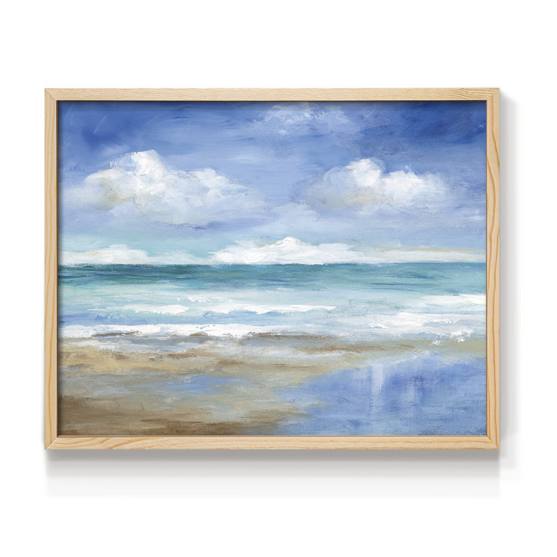 Washy Coast II -Framed Print - Restickable, Naturel, H 22 po x l 28 po