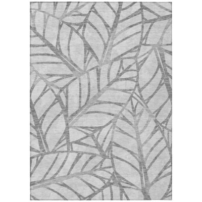 Neysa Washable Floral Indoor / Outdoor Rug