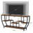 70.9 Inch Industrial Console Sofa Table With 7-Tier Storage, Extra Long Entryway Organizer For Living Room And Hallway, TV Stand