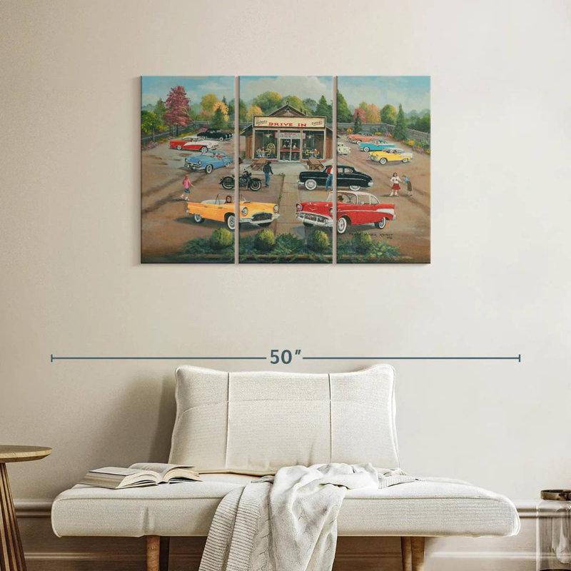 Mehar 50's Drive In, 24" H x 38" W