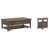 2 Pieces: Coffee Table, End Table
